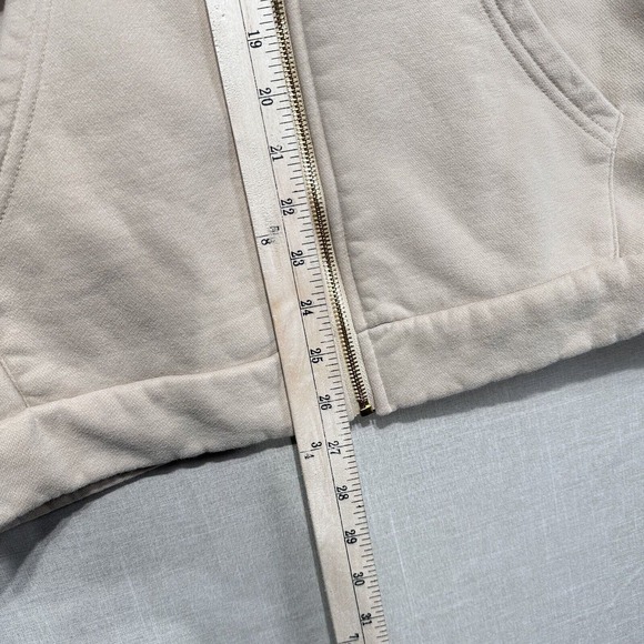 Lolano Hoodie Zip Women’s Size M Beig Full Long Sleeve - Picture 10 of 11